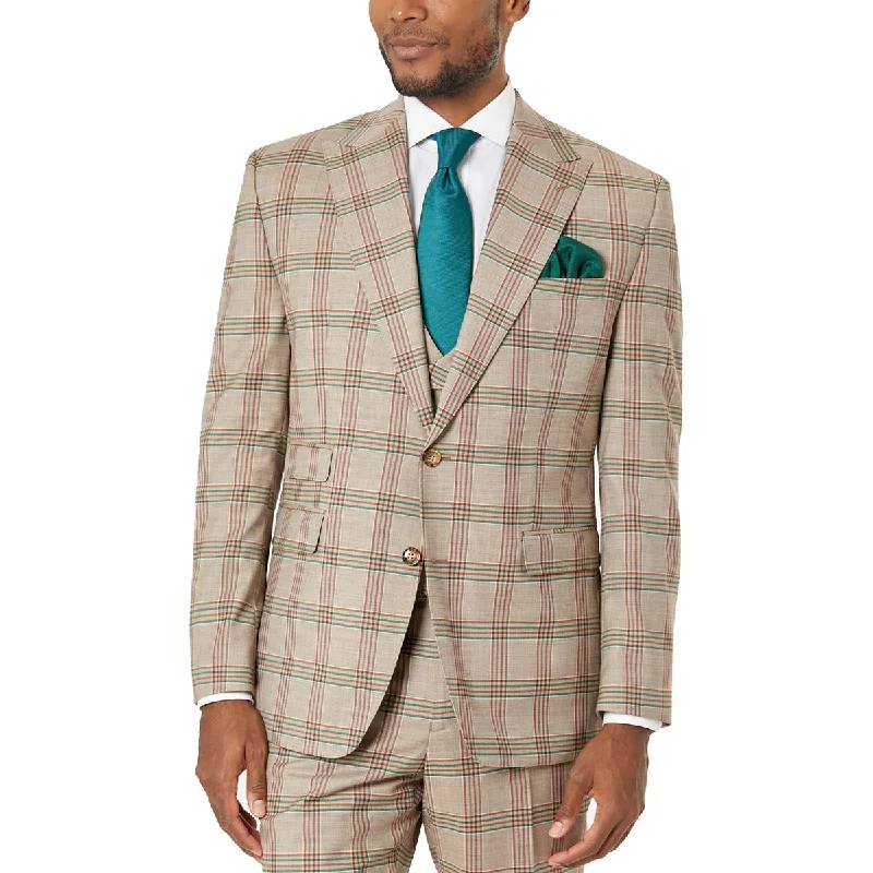 Tayion By Montee Holland Mens Wool Blend Wool Sportcoat Casual Denim Jacket
