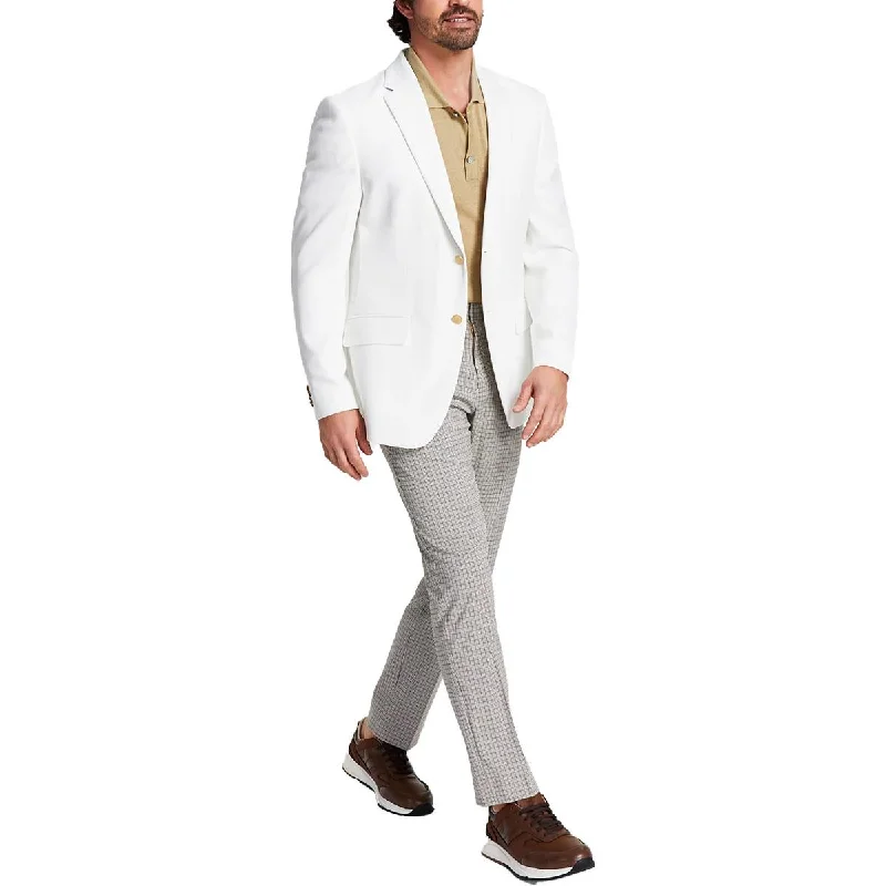 Tommy Hilfiger Mens Woven Modern Fit Sportcoat Oversized Teddy Coat