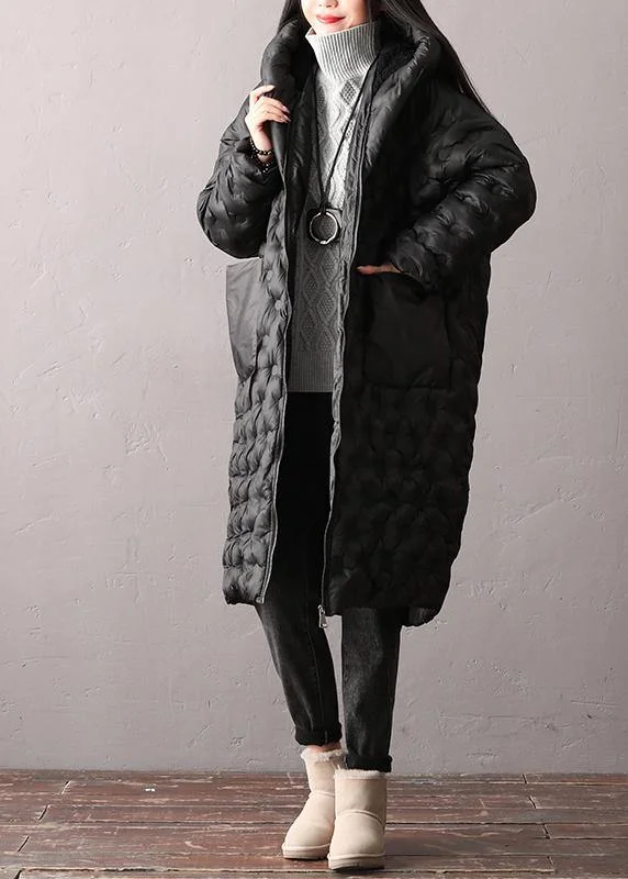 Warm Plus Size Winter Coats Black Hooded Zippered Parkas For Women Relaxed Fit Blazer Warm Plus Size Winter Coats Black Hooded Zippered Parkas For Women Relaxed Fit Blazer