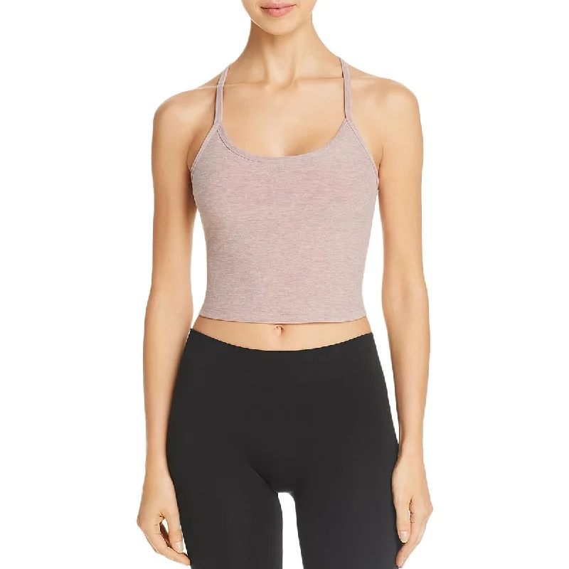 Beyond Yoga Womens Crop Fitness Tank Top white tank top