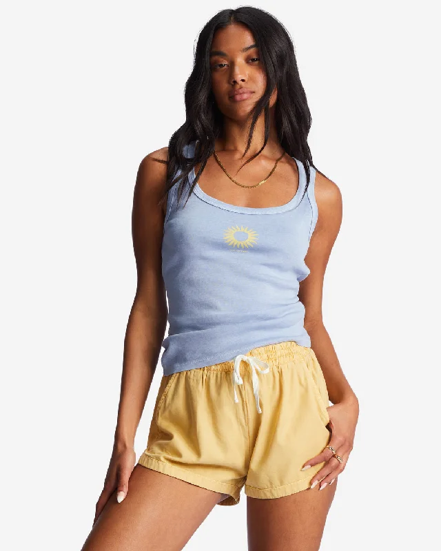 Right On Time Tank Top - Good Tides glitter tank top