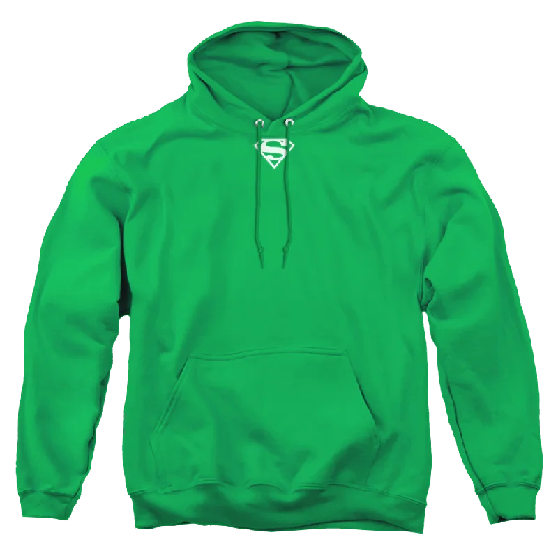 Superman Green & White Shield - Pullover Hoodie