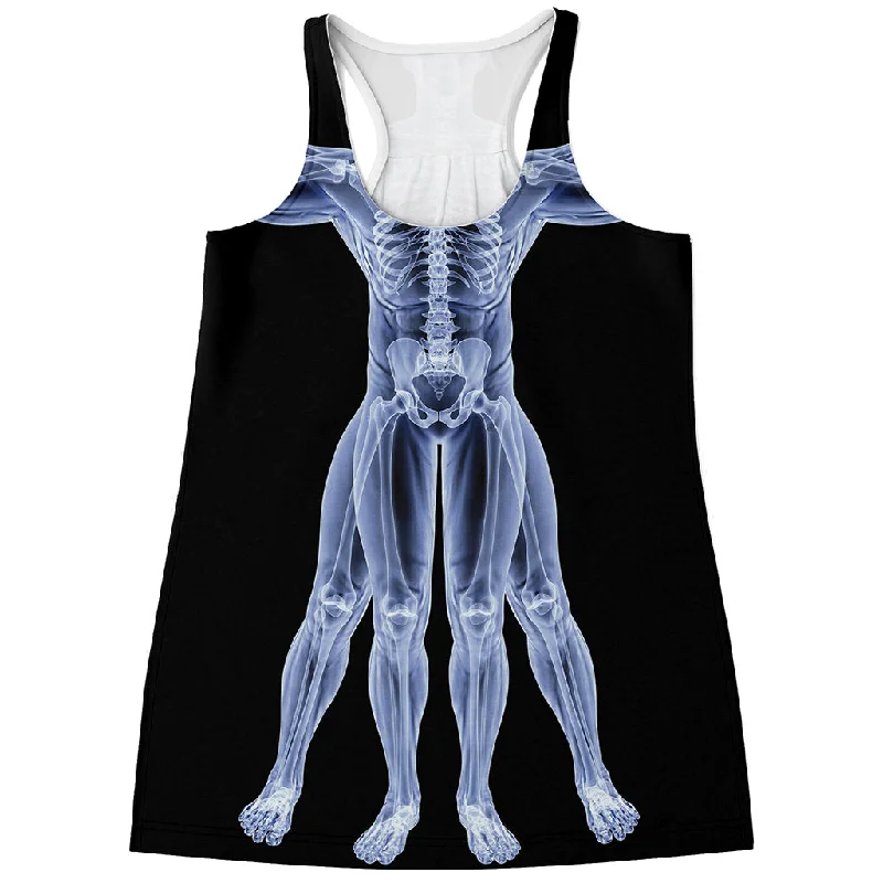 Vitruvian Man X-Ray Print Women's Racerback Tank Top